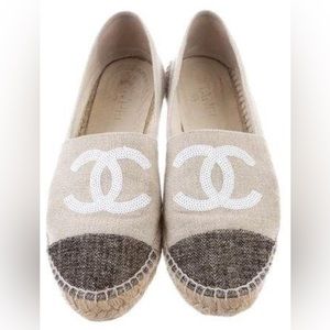Chanel Glitter Espedrilles size 39